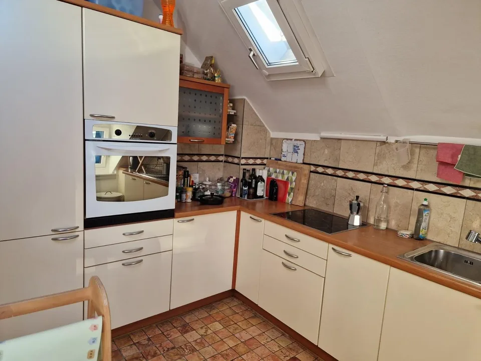Four-room attic apartment
