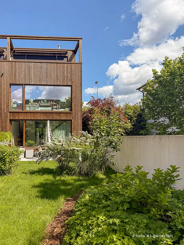 Modern semi-detached house with private garden share in popular residential area in Bottmingen