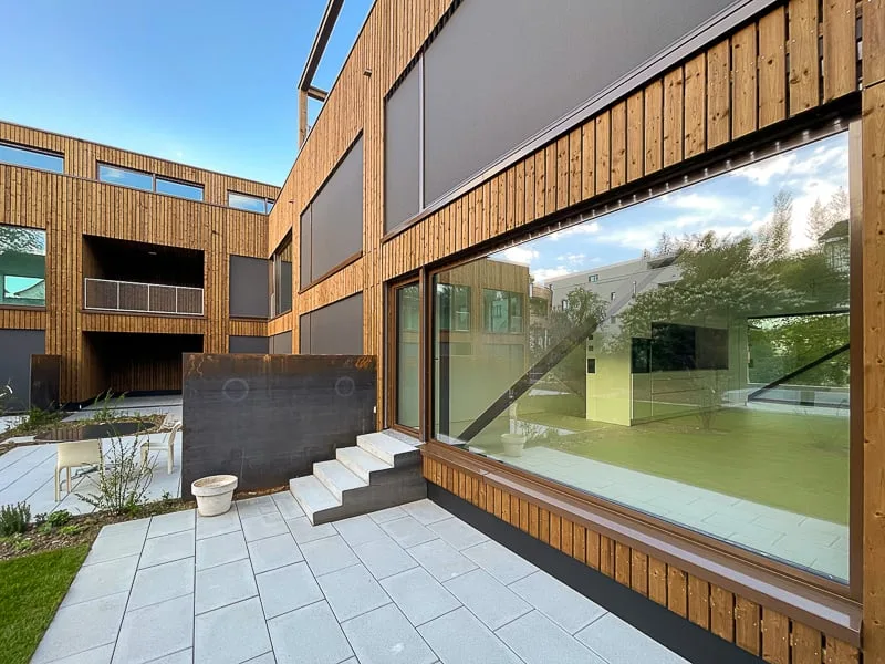 Modern semi-detached house with private garden share in popular residential area in Bottmingen