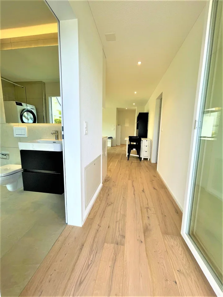 Moderne 2-Zimmer-Wohnung mit Balkon in Brunegg
