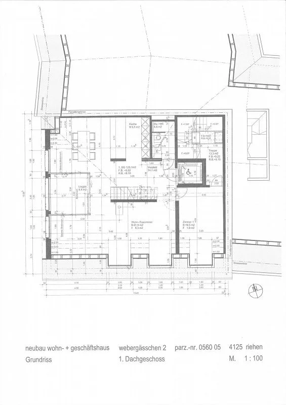 Moderne Dachwohnung mit ca. 182 m2 an gesuchter Wohnlage in Riehen/BS