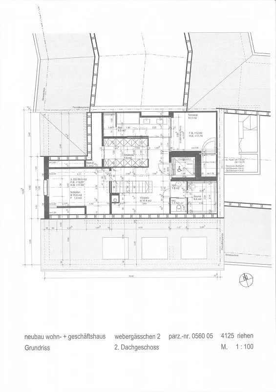 Moderne Dachwohnung mit ca. 182 m2 an gesuchter Wohnlage in Riehen/BS