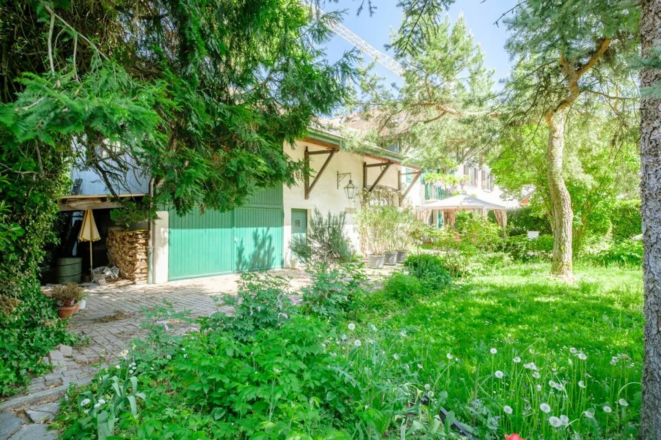 Charaktervolles Dorfhaus mit baumgesäumtem Garten