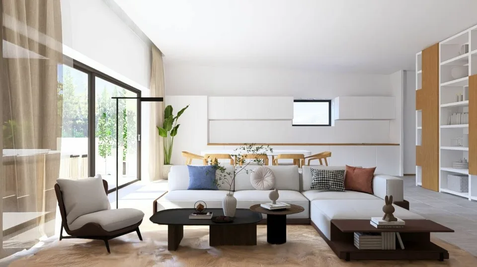 4,5 locaux avec jardin privé