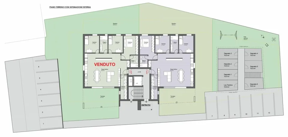 4,5 locaux avec jardin privé