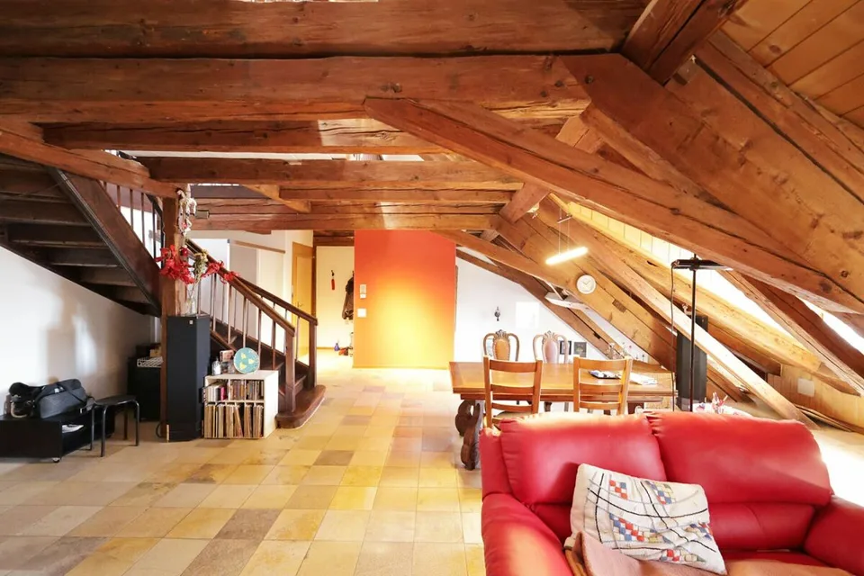 Ampio appartamento di 4 locali all'ultimo piano di un edificio storico