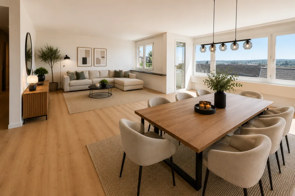 Kernsanierte 4½-Zimmer-Etagenwohnung mit grossem Balkon