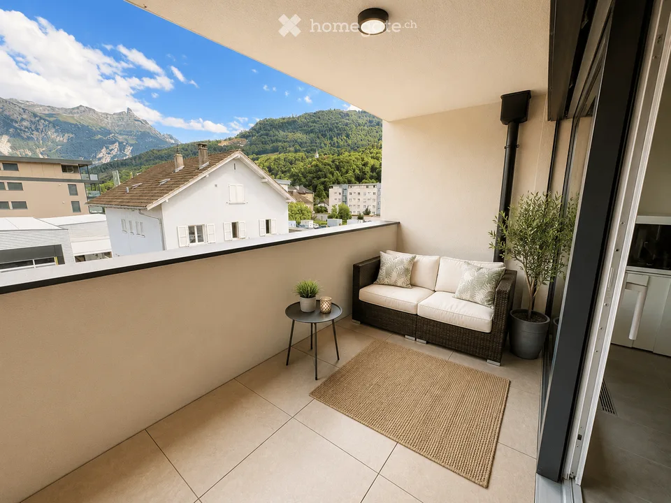 Appartement neuf de 2.5 pièces avec balcon à Monthey