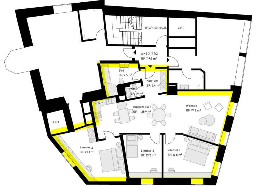 Exclusive apartment in the heart of Bremgarten (AG)