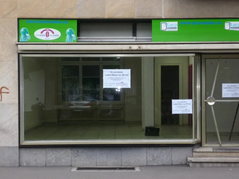 Retail Space / Office with Shop Window + Balcony in Good Traffic Location in Gundeli