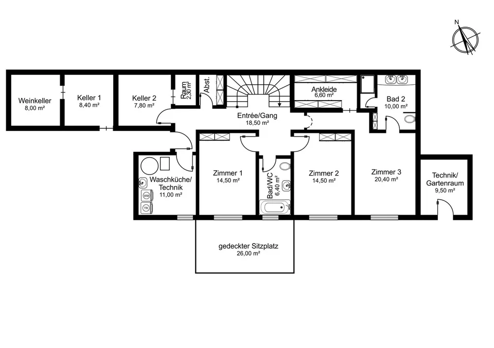 Family-friendly, sunny house with mountain view and privacy in a prime location