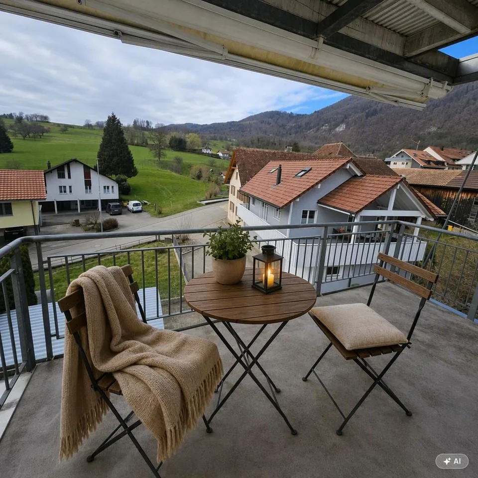 Charmant appartement de 4 pièces en mansarde dans un quartier calme de Laupersdorf