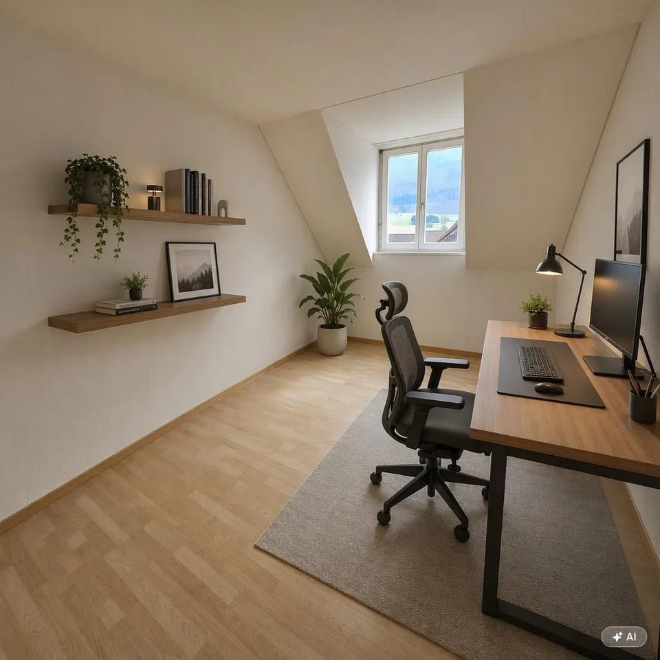 Charmant appartement de 4 pièces en mansarde dans un quartier calme de Laupersdorf