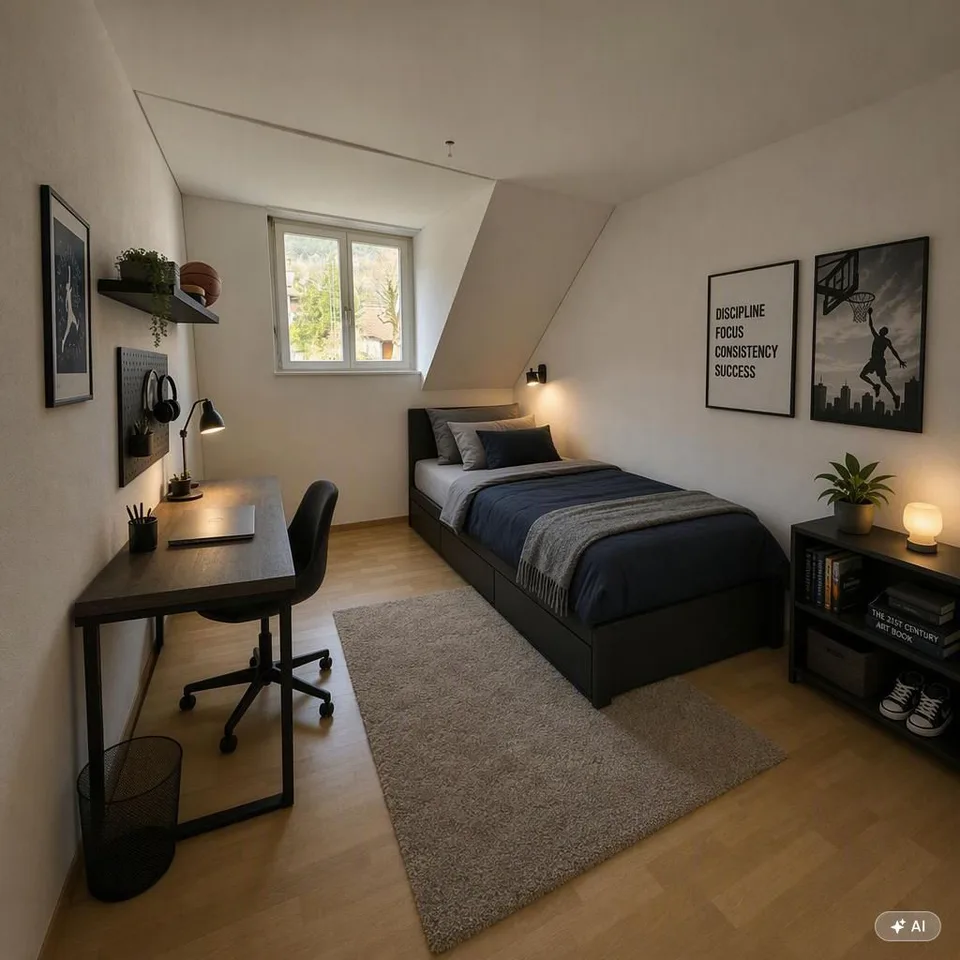 Charmant appartement de 4 pièces en mansarde dans un quartier calme de Laupersdorf
