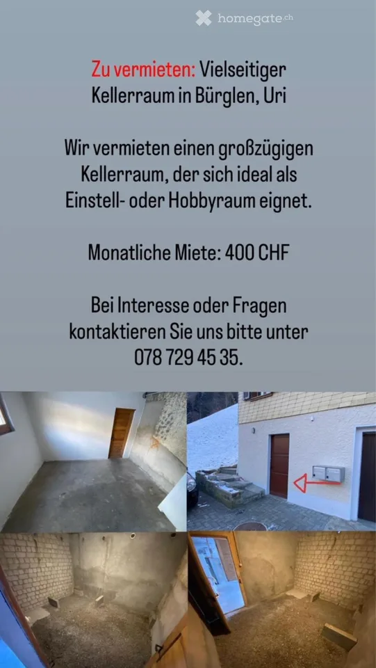 Vielseitiger Kellerraum