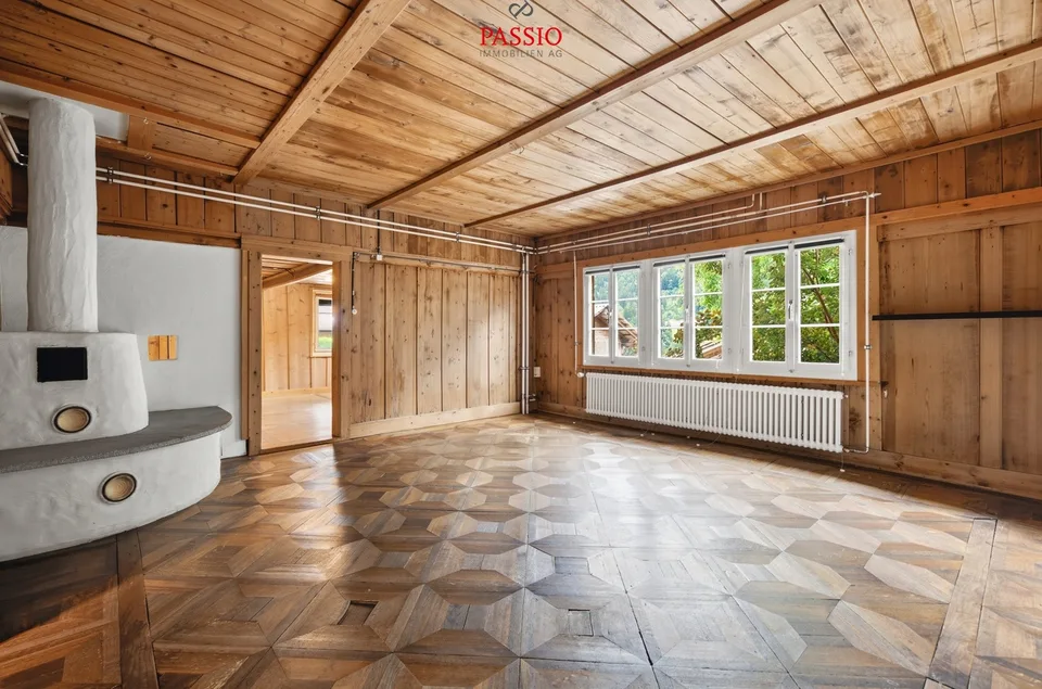 Charming 4-room semi-detached house with a view of the Jungfrau