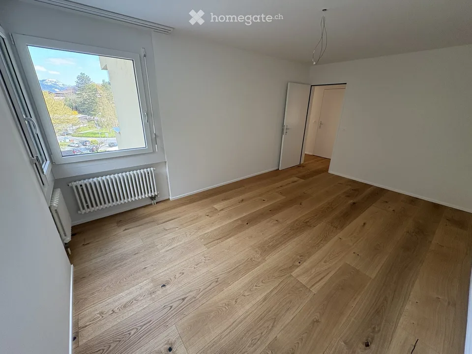 Renovated, modern 3.5-room apartment with balcony and garage in Lucerne at top location with a view