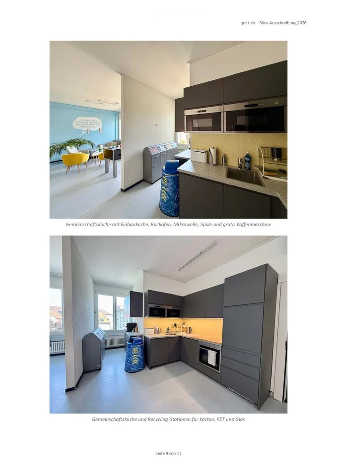 2 Büros (40 m² und 46 m²), bezugsbereit am Bhf. Wiedikon, alles inklusive – CHF 2’800 brutto