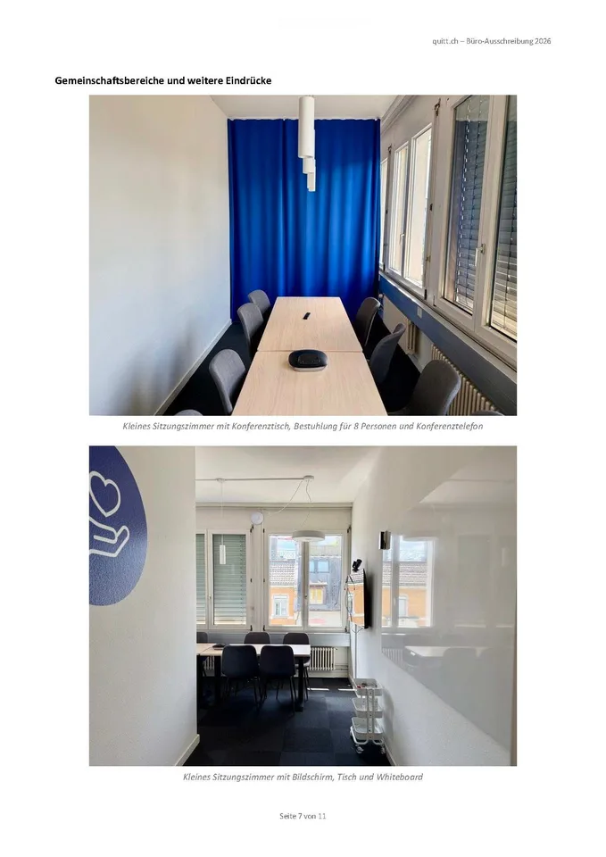2 Büros (40 m² und 46 m²), bezugsbereit am Bhf. Wiedikon, alles inklusive – CHF 2’800 brutto