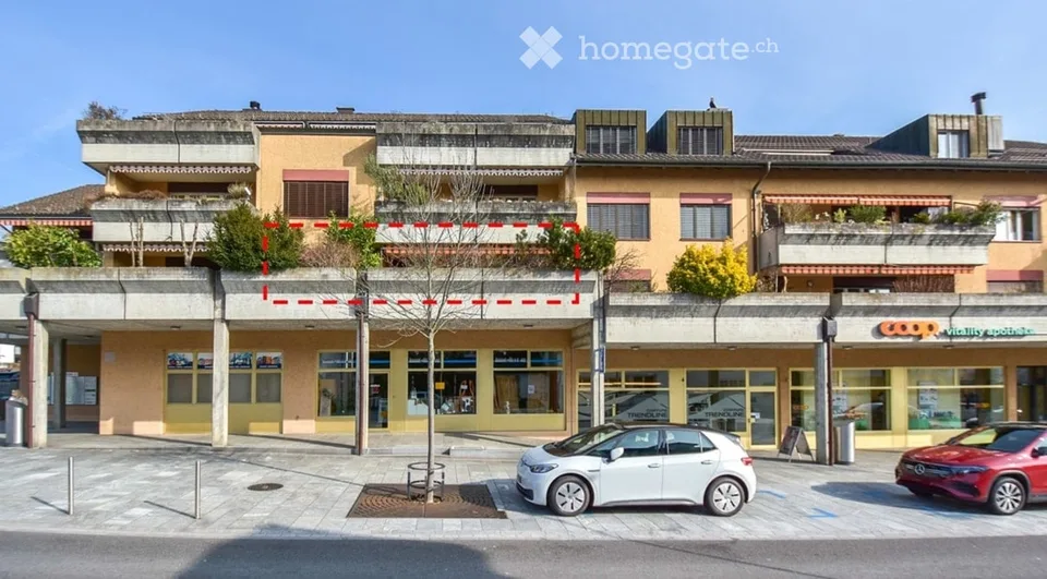 Renovated, quiet 3.5-room apartment in the village center, on the 1st floor (AAA location)