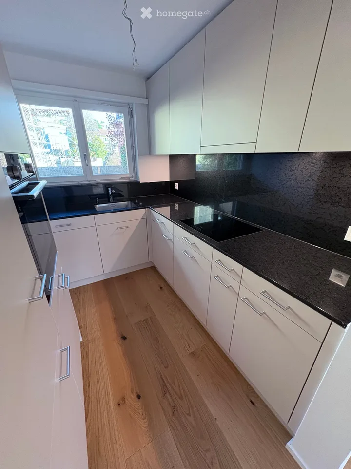 Renovated, quiet 3.5-room apartment in the village center, on the 1st floor (AAA location)
