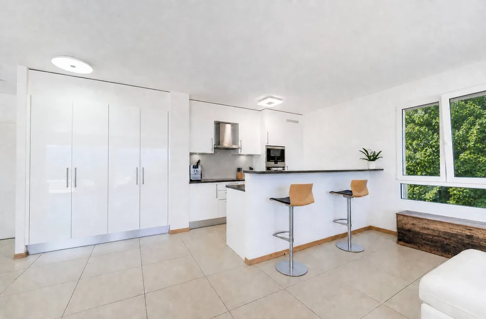 5,5 locali in duplex con ampia terrazza affacciata sul Lago di Ginevra