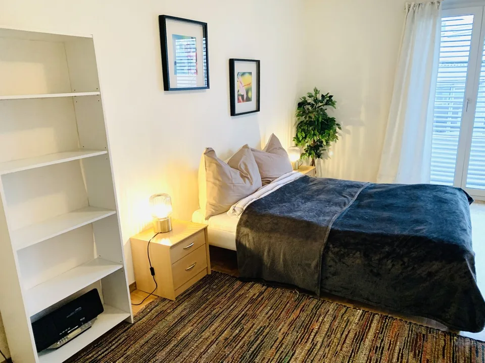 Furnished unit in city centre. All bedrooms facing the quiet back yard