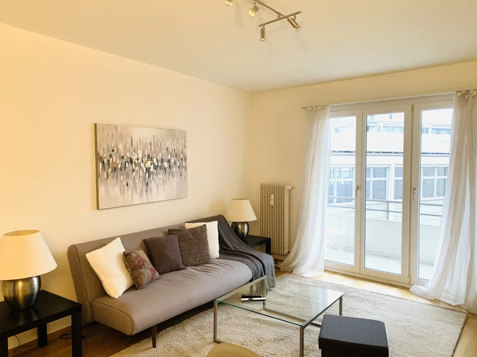 Furnished unit in city centre. All bedrooms facing the quiet back yard