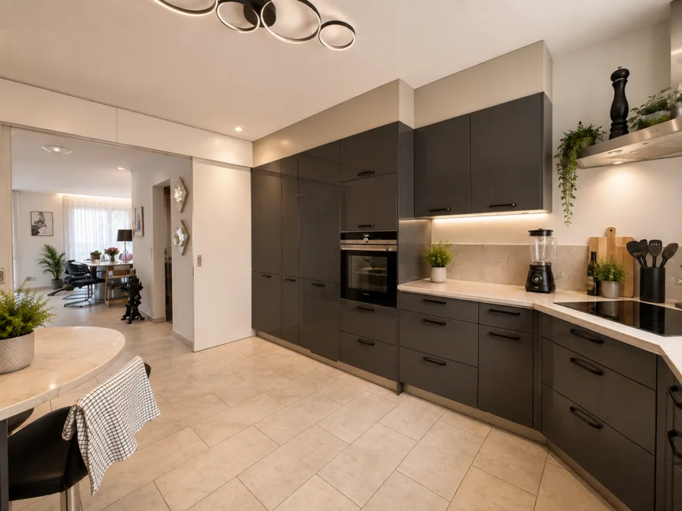 Esperienza di vita esclusiva: Maisonette urbana con oasi di benessere privata e vista.