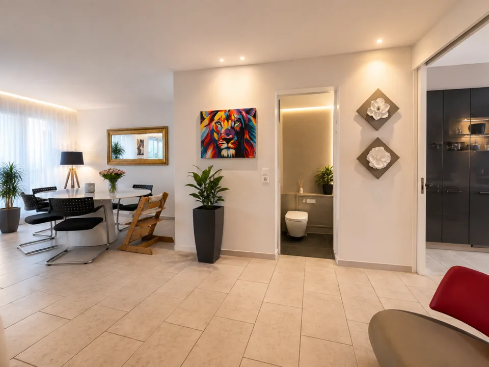 Esperienza di vita esclusiva: Maisonette urbana con oasi di benessere privata e vista.