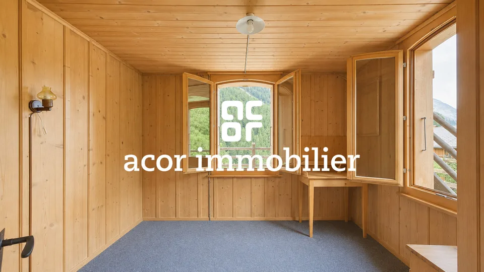 Chalet de caractère à réinventer dans un cadre alpin exceptionnel