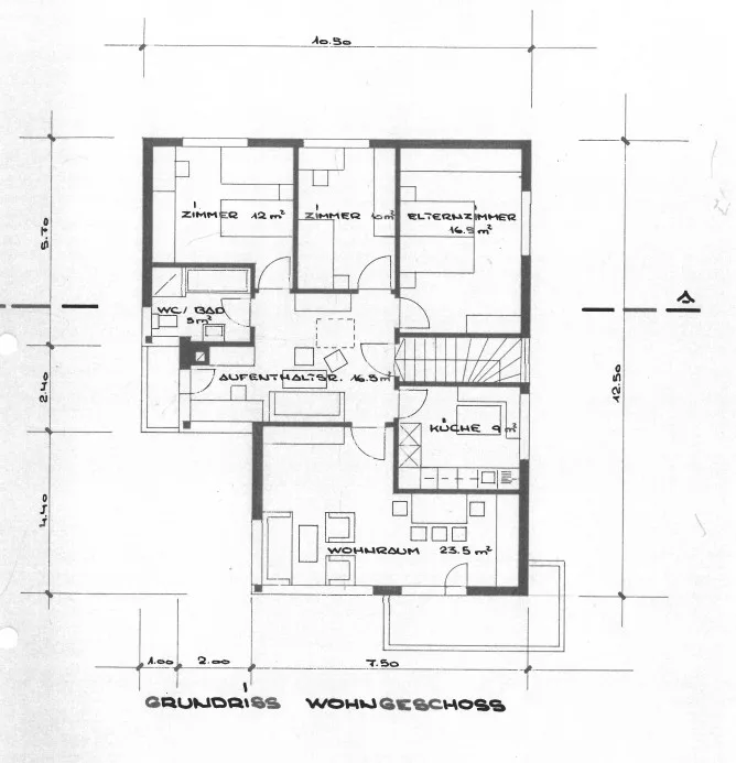 Single-family house with studio apartment in central location in Schattdorf