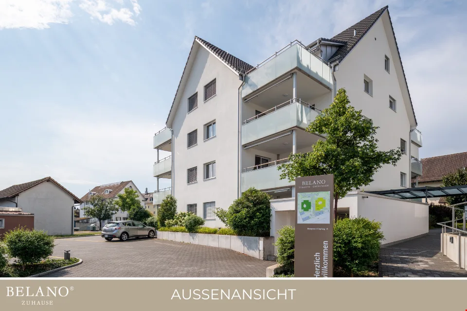 Aussenparkplatz im Belano Zuhause in Grüningen