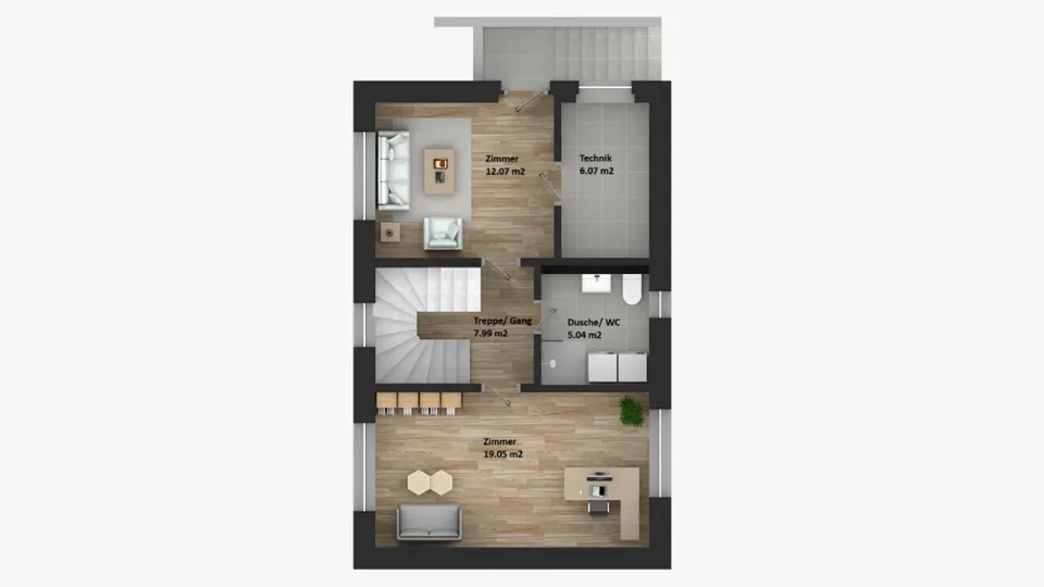 189 m2 Grosses Neubau EFH, (Haus A), 6.5 Zimmer mit Garten, Studio, 3 Nasszellen, Carport & Parkplatz