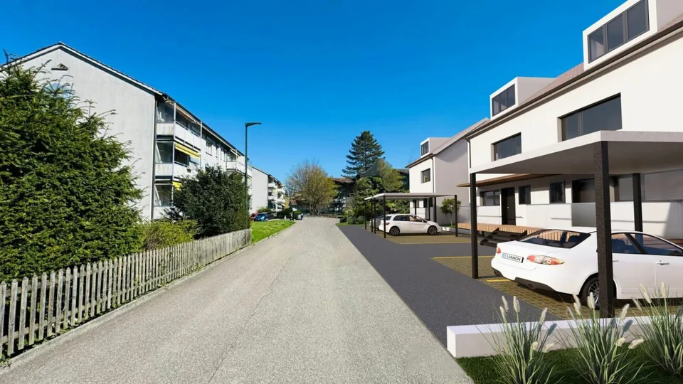 189 m2 Grosses Neubau EFH, (Haus A), 6.5 Zimmer mit Garten, Studio, 3 Nasszellen, Carport & Parkplatz