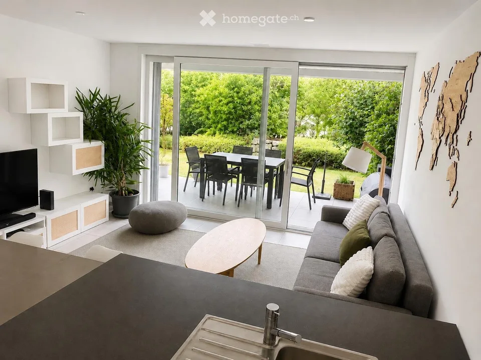 Beautiful Furnished 2.5-Room Apartment with Terrace – Saint-Sulpice