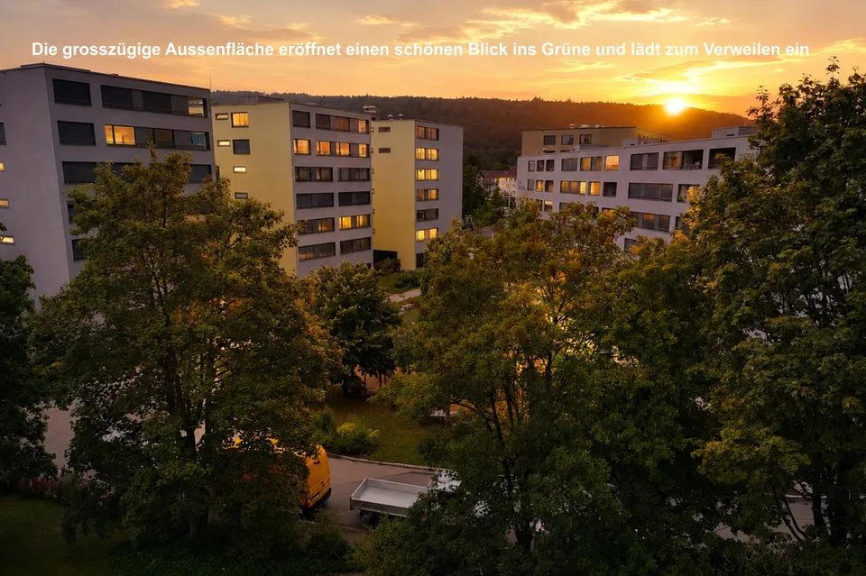 Appartamento mansardato soleggiato con grande terrazza e vista panoramica nel popolare Zürich-Schwamendingen