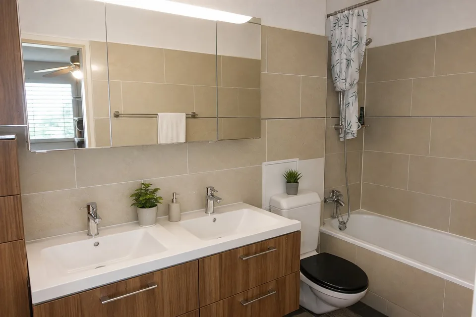 Appartamento mansardato soleggiato con grande terrazza e vista panoramica nel popolare Zürich-Schwamendingen
