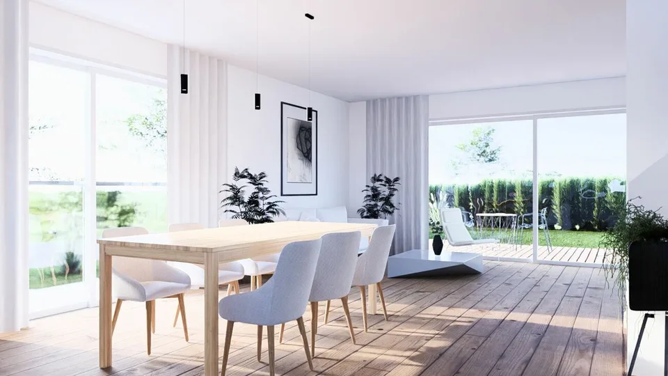 155 m2 Grosses Neubau-DEFH (Haus C), 6.5 DEFH, 3 Nasszellen, Garten, Sitzplatz, Carport & PP
