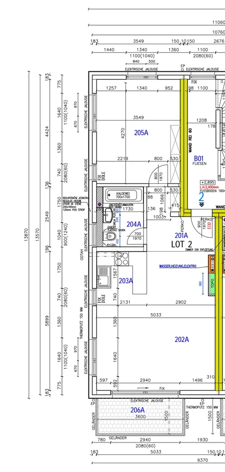 RENNAZ - Prachtvolle 2.5-Zimmer-Wohnung im ersten Stock mit Balkon neben dem Krankenhaus.