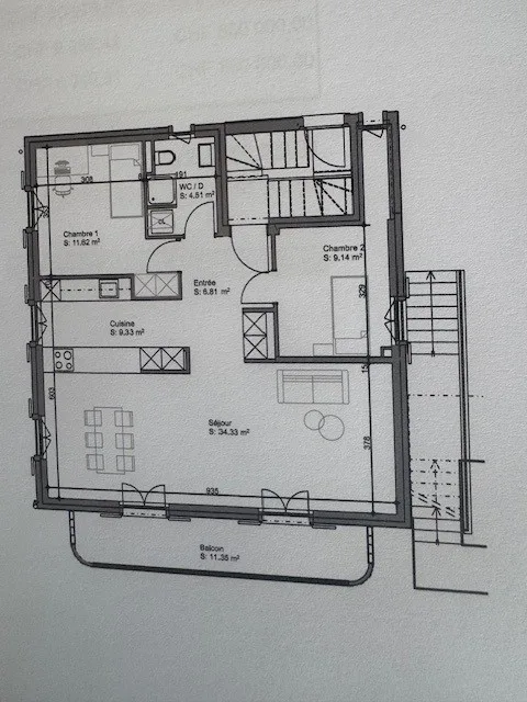 YVERDON Appartement de 3,5 pièces rénové avec jardin privé