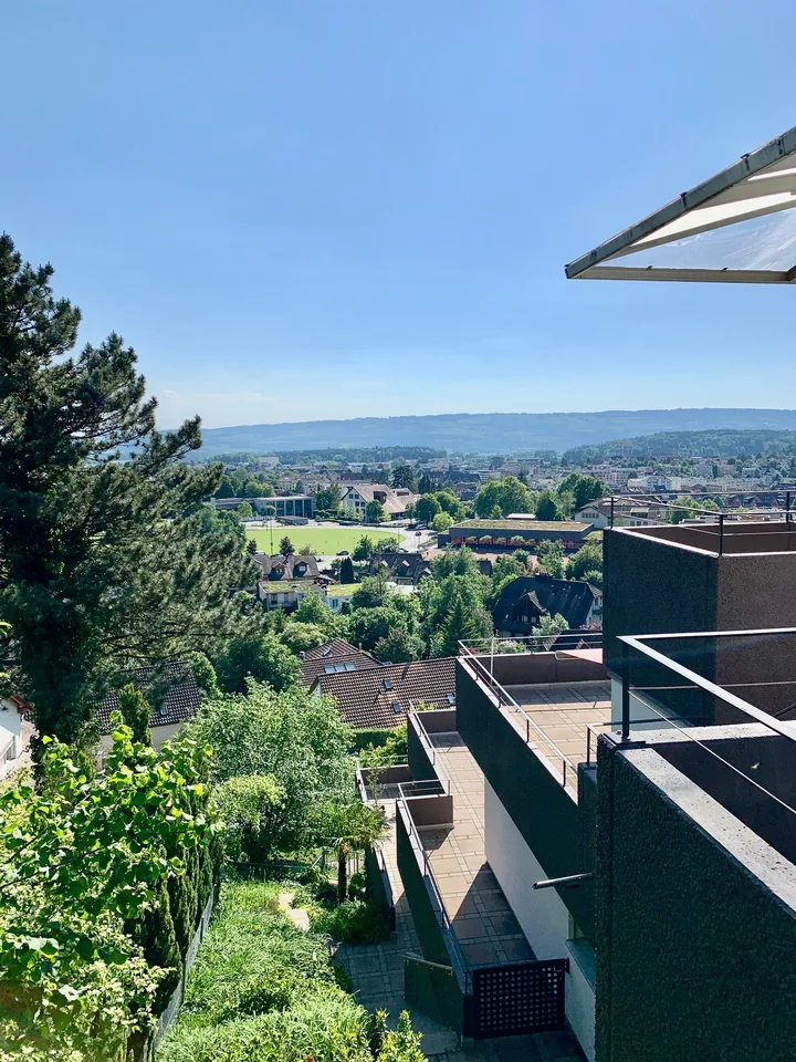 4.5 Zimmer Wohnung mit phantastischer Terrasse und Weitsicht