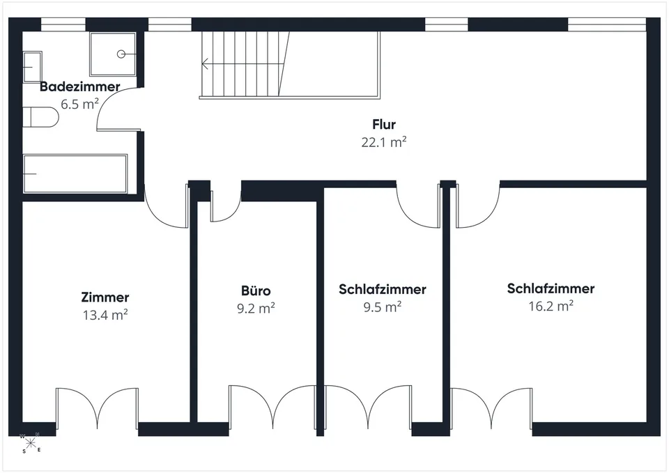 Maison située au calme près de la Töss avec un espace généreux.
