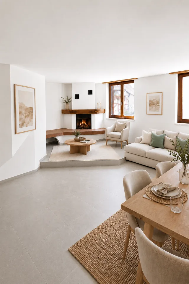 Appartement de 4,5 pièces rénové avec cheminée à Dachsen