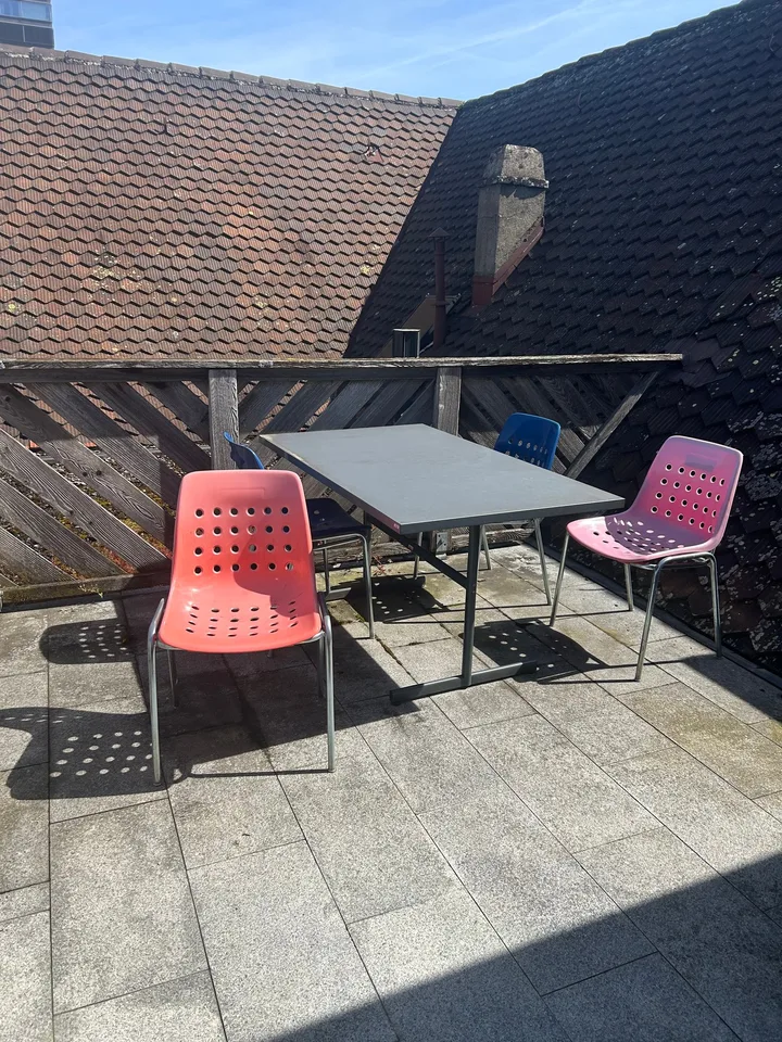 Chambre en colocation avec terrasse privée au dernier étage