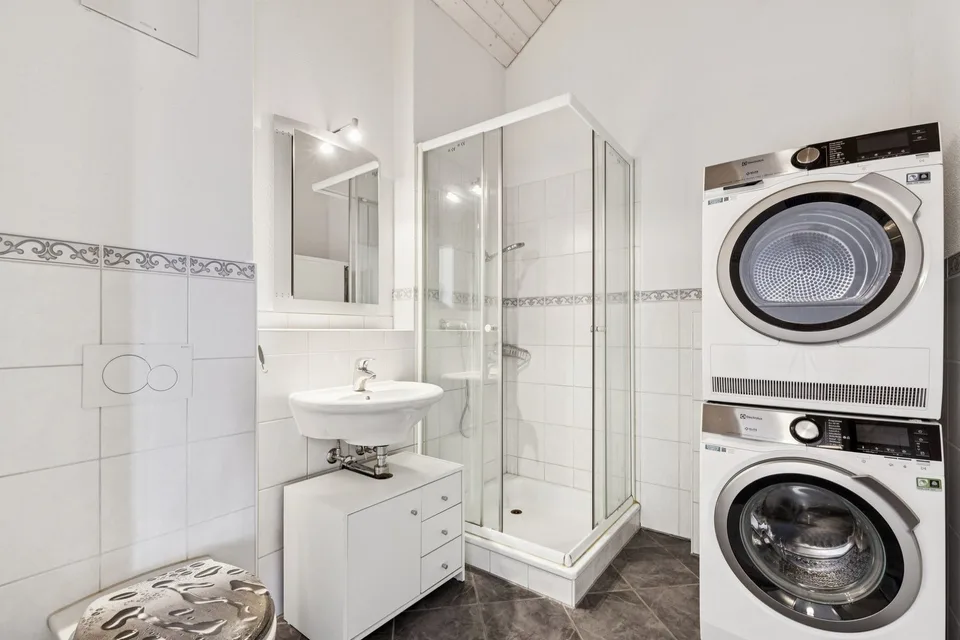 Recreational area right outside the front door - Large attic apartment with ...