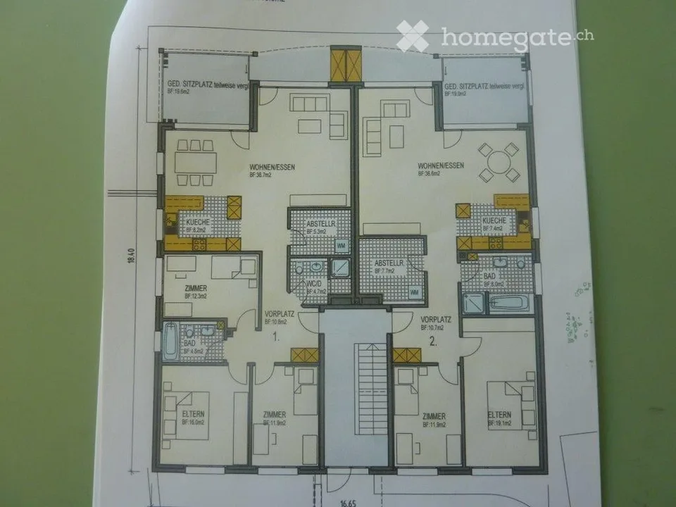 Appartamento luminoso 3.5 locali con balcone e bella vista a Brunegg