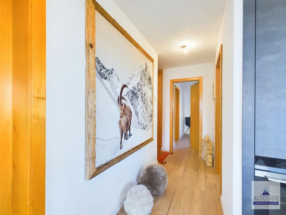Apartment in the village of Mollens, offering a magnificent view of the mountains