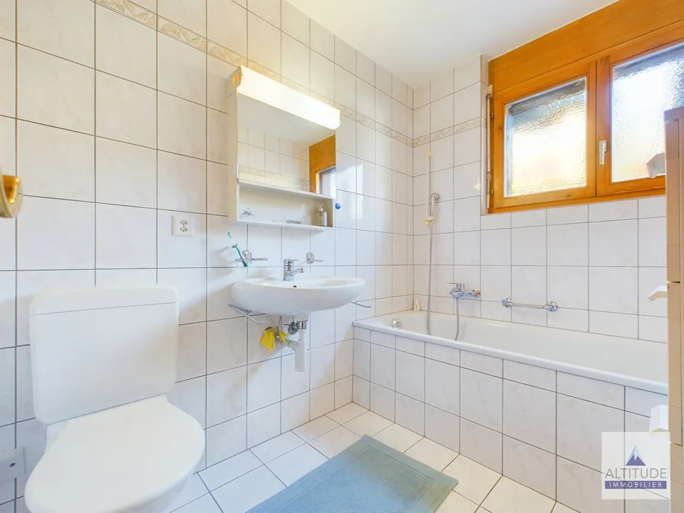Apartment in the village of Mollens, offering a magnificent view of the mountains