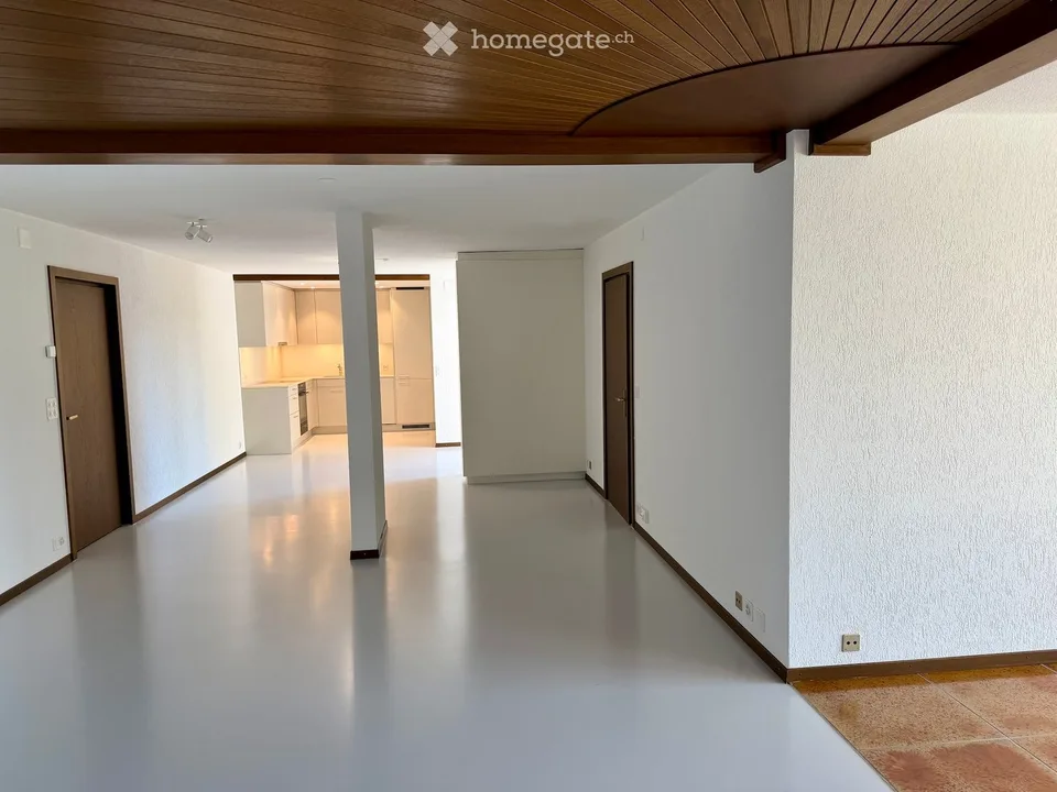 Premium-Wohnen in Ennetbaden: Loftartiges 3.5-Zimmer-Bijou mit Pool, Garten & Weitblick